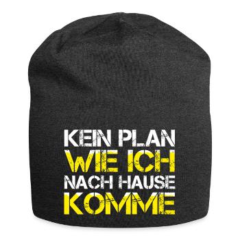 Funny Mallorca KEIN PLAN, WIE ICH NACH HAUSE KOMME - Jersey-Beanie - Anthrazit - Vorne
