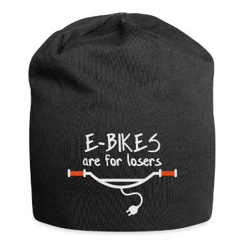 Les vélos électriques sont pour les perdants - Bonnet en jersey - noir - Devant