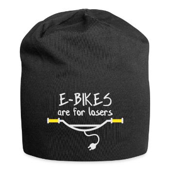 Les vélos électriques sont pour les perdants - Bonnet en jersey - noir - Devant