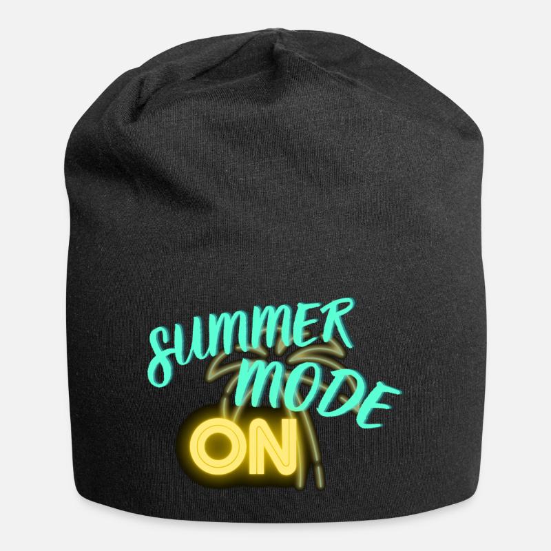Sommermodus EIN - Jersey-Beanie - Schwarz