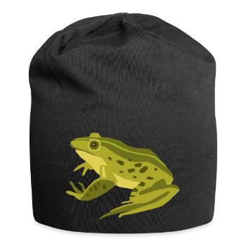 Meerestiere - Jersey-Beanie - Schwarz - Vorne