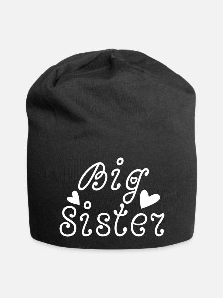 big sister - Jersey Beanie - black