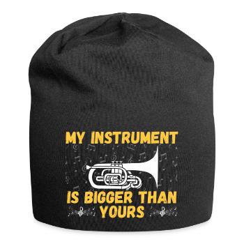 Marching Band Mellophone Musician - Jersey Beanie - black - Front