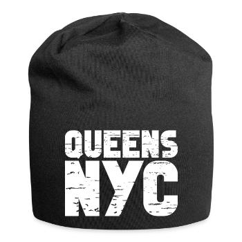 Queens NYC - Bonnet en jersey - noir - Devant