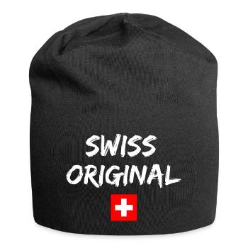 Swiss Original - Jersey-Beanie - Schwarz - Vorne