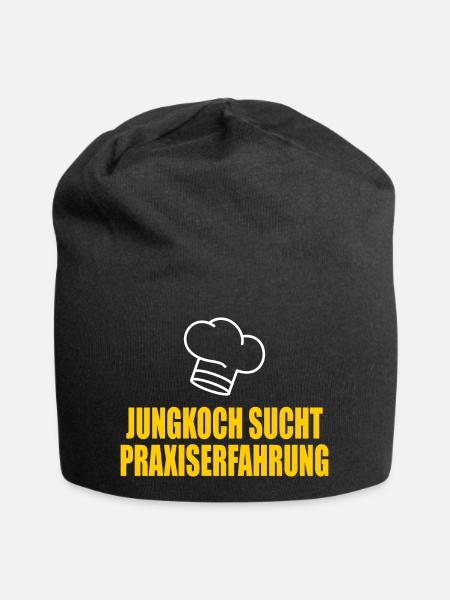 Jungkoch - Jersey-Beanie - Schwarz