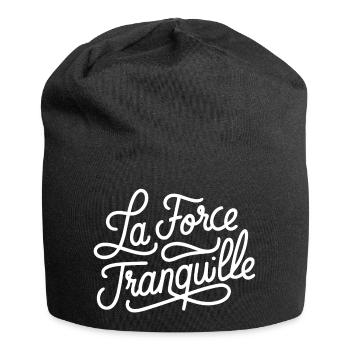 La force tranquille - Bonnet en jersey - noir - Devant