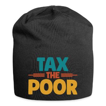 Meme Tax The Poor Sarcastic - Jersey-Beanie - Schwarz - Vorne