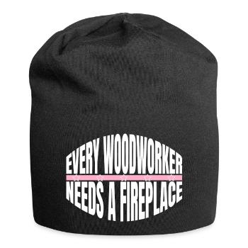 geek funny carpenter quotes - Jersey-Beanie - Schwarz - Vorne