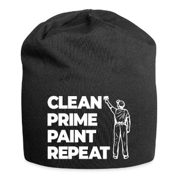 Reinigen Grundieren Lackieren - Jersey-Beanie - Schwarz - Vorne