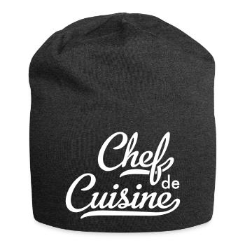 Chef de Cuisine - Bonnet en jersey - charbon - Devant