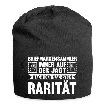 Philatelie Briefmarkensammlung Briefmarkensammler - Jersey-Beanie - Schwarz - Vorne