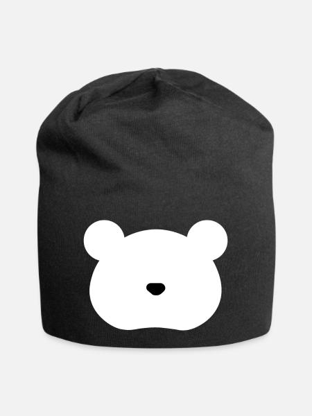 Polar Bear - Jersey-Beanie - Schwarz