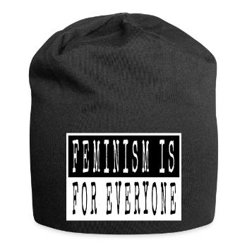 statement calendaring woman humor when there - Jersey Beanie - black - Front