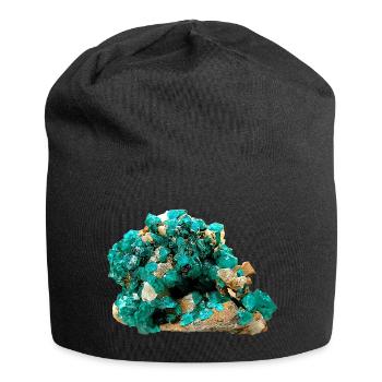 Dioptas Minéral Cuivre Émeraude Silicate Cristal - Bonnet en jersey - noir - Devant