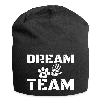 Hund Dream Team - Jersey-Beanie - Schwarz - Vorne