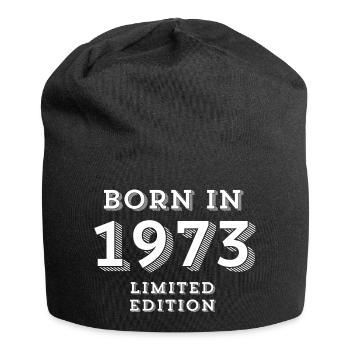1973, Geburtsjahr, 1973 - Jersey-Beanie - Schwarz - Vorne