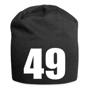 49th Birthday 49 Years Anniversary 49 Years Number 49 - Jersey Beanie - black - Front