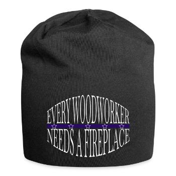 Chop bois idée cadeau permet de jouer charpentier Tshirts - Bonnet en jersey - noir - Devant