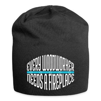 Woodworker Woodcutter - Jersey Beanie - black - Front