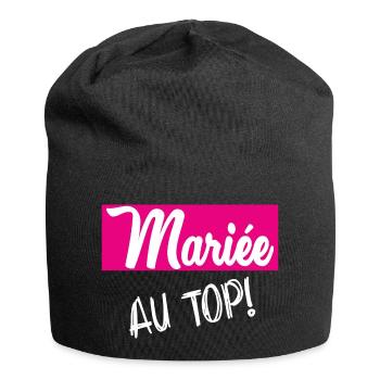 MARIEE - Bonnet en jersey - noir - Devant