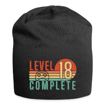 Level 18 Complete Birthday - Jersey Beanie - black - Front