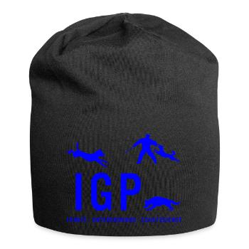 IGP Hundesport - Blau - Jersey-Beanie - Schwarz - Vorne
