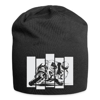 Motorcycle Racing Moto Race Track Symbol Race Bike - Jersey Beanie - black - Front