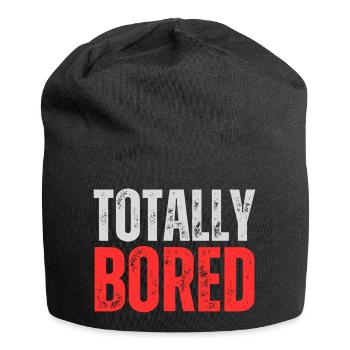 Totalement ennuyé - Bonnet en jersey - noir - Devant
