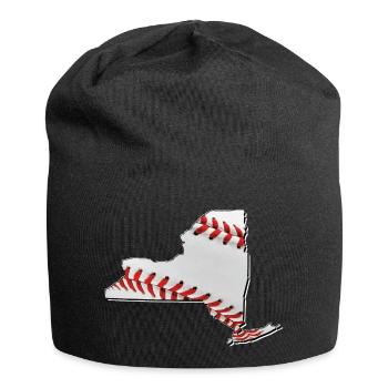 New York (United States) | real baseball | Map - Jersey Beanie - black - Front