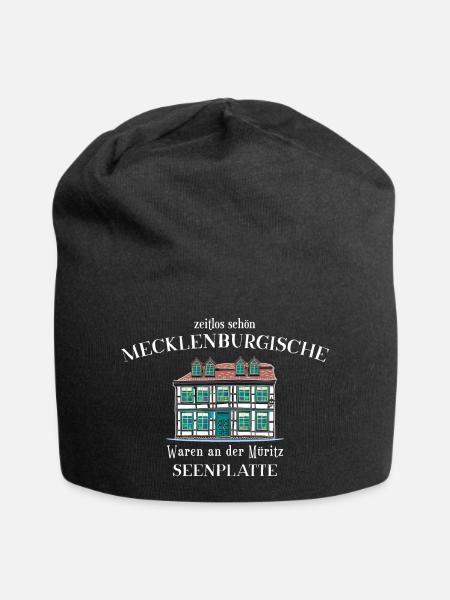 Mecklenburg Lake District, Waren an der Müritz - Jersey Beanie - black