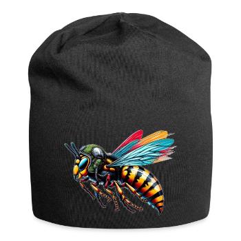 Piloten Hornisse - Jersey-Beanie - Schwarz - Vorne