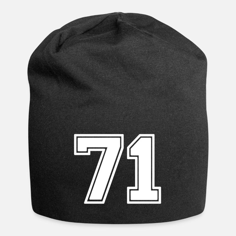 71 - Bonnet en jersey - noir
