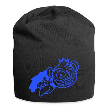 2 Funny Monkey Faces Two Friends Crew Team - Bonnet en jersey - noir - Devant
