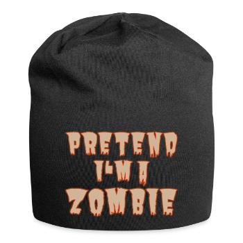 Pretend I’m a Zombie – Easy Halloween-Kostüm - Jersey-Beanie - Schwarz - Vorne