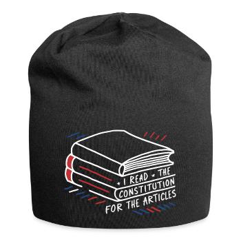 History with humor – For all article readers - Jersey Beanie - black - Front