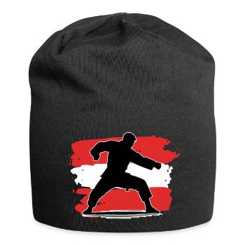 Austria Flag Judo - Jersey Beanie - black - Front
