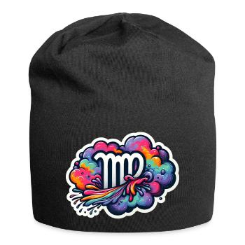 Couleur du zodiaque : Vierge - Bonnet en jersey - noir - Devant