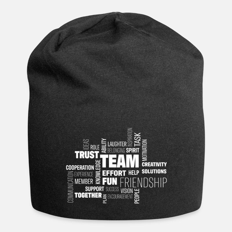 Team - Jersey-Beanie - Schwarz