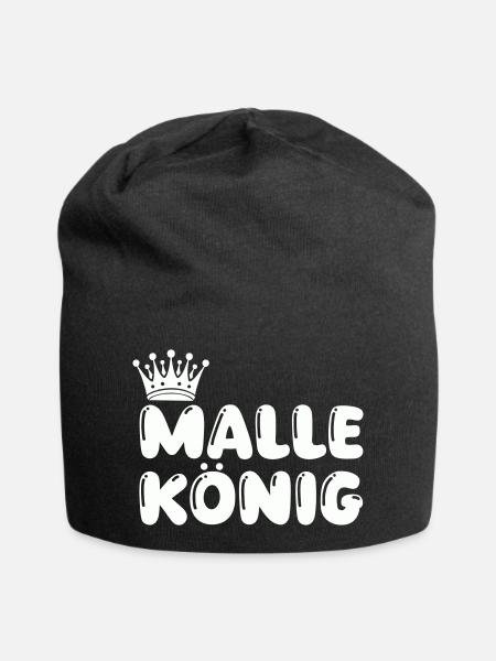 malle könig - Jersey-Beanie - Schwarz