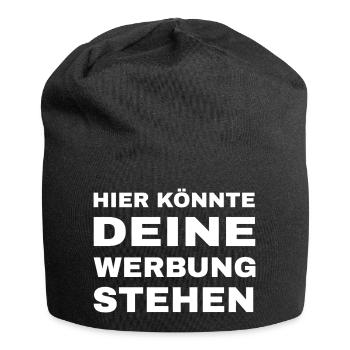 This is where your advertising could be - Jersey Beanie - black - Front