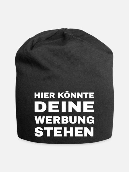 This is where your advertising could be - Jersey Beanie - black