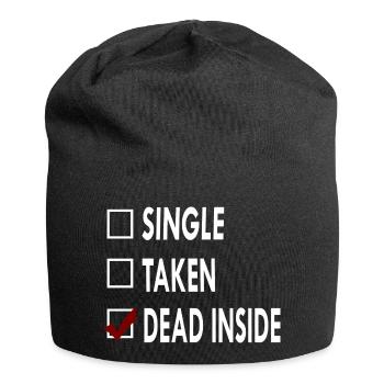 SINGLE DEAD INSIDE - Bonnet en jersey - noir - Devant