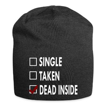 SINGLE DEAD INSIDE - Bonnet en jersey - charbon - Devant