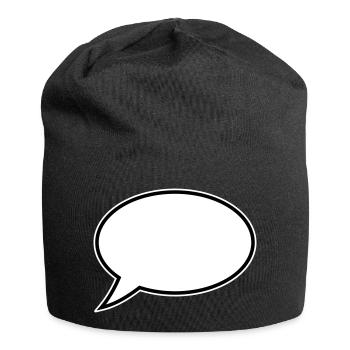 Conception de bulles de dialogue - Bonnet en jersey - noir - Devant