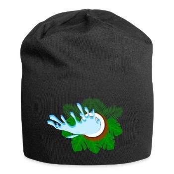 Kokosnuss Fans - Jersey-Beanie - Schwarz - Vorne