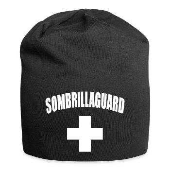 Parasol de garde, sauveteur - Bonnet en jersey - noir - Devant