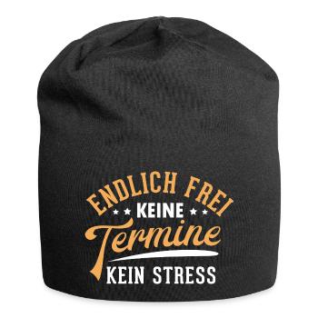 Finally Free Gift Pension Pension Farewell - Jersey Beanie - black - Front