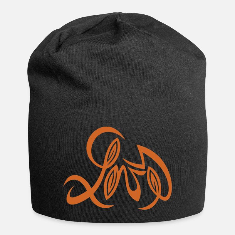 Love design by Cean - Jersey Beanie - black