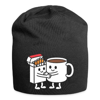 Café et cigarettes - Funny Balkan Breakfast T- - Bonnet en jersey - noir - Devant